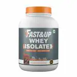 Fast&Up Whey Protein Isolate 26gProtein With 90%Protein Isolate,Ultra Low Carbs-60servings Whey Protein (1860 g, Chocolate flavor)