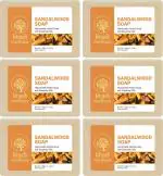 MeriBana Khadi Natural Herbal Sandalwood Soap With Natural Essential Oils (6 x 125 g)