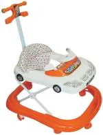 YEPDOM BMW Car Shaped Baby Walker - Height Adjustable, Musical, Soft Cushion Stroller Pram Pad ()