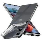 Fashionury Shockproof Crystal Clear Back Cover for Motorola Moto G34 5G | Raised Bumps for Camera & Screen Protection | Transparent Back Cover for Motorola G34 / Moto G34 5G