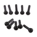 EKRASH Tire Wall Body 10pcs TR414 Snap-in Tubeless Car Tyre Valve Stem Dust Cap Gold Tone Black