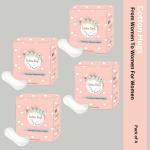 Cotton Hugs Anion Pads From Women to Women For Women, Super Absorbent Fea Ther Soft Chlorine Free (Set of 4)