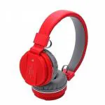 OSHEE STORE SH-12 Wireless Bluetooth Over The Ear Headphone with Mic with FM/SD Card Slot with Music and Calling Control (Red) | Bluetooth Airpods| Wireless Airpods| Earphone| Earbuds| Earpods