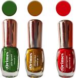 Orimes New Nail Paint Colors like Forest, Golden, Red Wood Who Talking With You forest, golden, red wood (Pack of 3)