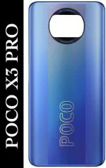 PURPLESAVVY Steel Blue Fiber Back Panel For Poco X3 Pro
