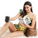 Dormyo Bear Reading Pillow, Bed Rest Pillow with Support Arms, Perfect Back Support for Reading/Working/Watching TV in Bed, Machine Washable Premium Velvet Zipper Cover (55x30x27 Cm) Regular Golden