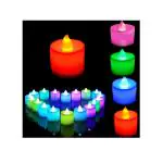 Epriko- Flameless a Smokeless Decorative Candles Acrylic LED Tea Light Candle Perfect for Home Decoration on festivals like Diwali