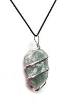 Astroghar Natural Green Aventurine Alloy Crystal Green Pendant For Men And Women