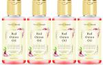Parwati Gramudyog Herbal Products Khadi Red Onion Oil Increase Hair and Reduces Hair Fall for Healthy Hair 400ml