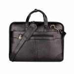 AMOREE Handcrafted Full Grain Leather Multiple Compartments Laptop Messenger Bag for Unisex, Fits 14/15.6/16 Inch Laptop Bag