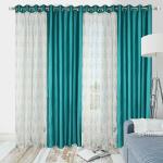 Ultica Fab Net Transparent 6Ft Window Curtain For Home | Floral Curtains Drapes for Bedroom and Office Decor | Fancy Eyelet Curtains For Living Room 6Feet, Pack of 4