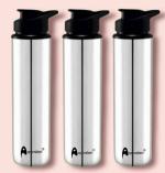 STEEPLE VISAXMI Stainless Steel Water Bottle 900 ml (Pack of 3)