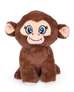 Glance Kids Sitting Monkey Soft Toy Brown - Height 30 cm