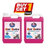 Ami Rudra Matic Top Load Liquid Detergent Liquid Detergent 5 +5 Liters for Better Fabric Care suitable for top load and front load Suitable with all Washing Detergent Powders and Liquids Washing Machines & bucket - Super Saver Offer Pack Buy 1 Get 1 Free