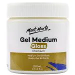 MONT MARTE Premium Gel Medium Gloss 8.5oz (250ml), Suitable for Acrylic Paints