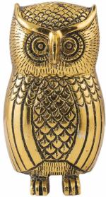 Fashion Bizz Gold Metal Owl showpiece