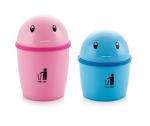 MOLTRES - Tidy Mini Desk DustBin/Table Dustbin (Pack of 2) | Multi-use Dustbin for Study Table, Office Desk, Kitchen, Bedroom Dustbin with Attached Lid (Mini) (Multicolor) (Tidy Bin_Mini/Small)