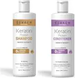 Sevaen Keratin Smooth Shampoo With Conditioner For Men And Women - 2 Pc