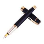 Auteur 1400 BLACK FP Black Brass Blue Ink Fountain Ink Pen