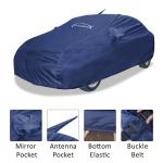 Autoistix Bolder Blue Weather Resistance Mirror and Front Antenna Pocket Car Body Cover For Hyundai Accent Viva 2009