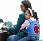 Magic Seat Premium Portable Seat Belt Children Motorcycle Harness - (Blue-Spiderman)