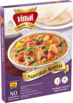 VIMAL Ready to Eat Navratan Korma Instant Mix with No Added Preservative and Colours - 300g