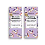 Daarzel Vegan White Chocolate Blueberry Cheesecake | Gulten Free | 31% Cocoa Content (Pack of 2)