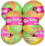 M.G Enterprise Wool Yarn, Premium diez Apple Green Pack of 6 pc 25 gm each