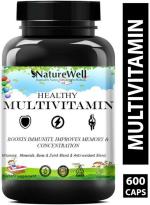 Naturewell Multivitamin Tablets For Men And Women With Probiotics White, 600 Capsules