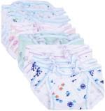 Sunuo Mile Fashion Multicolour Cotton Washable Reusable Hosiery Diapers Nappy For New Born For Boys, Girls (0-6 M) Pack Of 10