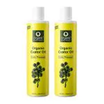 Organic Harvest Premium Cold Pressed Castor Oil - 200ml (Pack of 2)