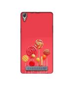 Casotec Lollipop Design Printed Silicon Soft TPU Back Case Cover for Micromax Canvas Fire 6 Q428