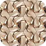 WallWear - Self Adhesive Wallpaper & Wall Sticker (Golden Fan) Extra Large (300x40cm) for Bedroom | Livingroom | Kitchen | Hall Etc.