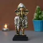 Webelkart Premium Resin Dr. Ganesha Idol Statue for Home and Office Decorations, Ganesha Idol for Table and Car Dashboard Decor ( 7.5 Inches, Multi) |Ganesha with Doctor Kit and Dress up