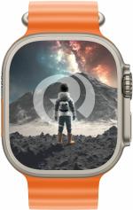 Robotek NeoFit 1.85'' HD Display with Bluetooth Calling, Long Battery Smartwatch (Orange Strap, M)