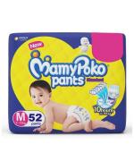 Mamypoko standard baby diaper pants- M (52 pieces)