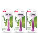 Sirona Reusable Hair Removal Razor for Women with Aloe Boost, Shaving Razor - Pack of 3