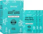 Active Life Essentials Biodegradable Individually Wrapped Face and Body Wet Wipes | Large 30x30 cm | Daily Use Travel and Outdoor | Mint Pack of 20