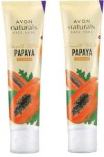 Avon Naturals Papaya Whitening Cleanser 100 gm Each - Pack Of 2