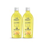 Lozalo Brightening Fruit Pet Shampoo 1 Litre, Combo Pack of 2x500 ml, Cantaloupe | pH Balanced, Paraben Free Conditioning Shampoo for Dogs & Cats of All Breeds | with Shikkakai Extract