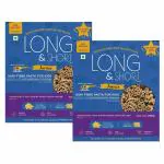 Long & Short|Healthy Kids Pasta Combo|Fun Shapes|High Fibre with Wholegrain Durum Wheat|No Maida|No Artificial Colors |No Added Flavours |No Preservatives |250g each|Pack of 2