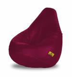 Dolphin Bean Bags DOL-XL-MRN1 Maroon Artificial Leather Premium Cover Without Beans - XL