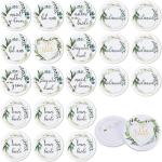 Zyozique 21 Pcs Bridal Buttons Pin Badge, Bridesmaid Pins Bride for Bachelorette, Bridal Shower Party Supplies