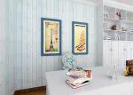 OREN EMPOWER Blue And White Polyvinyl Chloride Shades Stripes Diy Wallpaper 45x330 cm