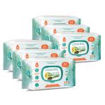 Buddsbuddy Skincare Baby Wet Wipes With Cucumber, Aloe Vera & Castor Oil 80 pcs Combo of 6