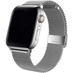 Sounce Stainless Steel Compatible For Watch Band 38 mm, 40 mm, 41 mm, Adjustable Mesh Wristband Sport Loop For Watch Series 7, 6, 5, 4, 3, 2, 1, SE