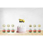 Construction Theme Cup Cake TopperUntumble