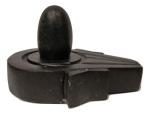 Narmadeshwar Shivling Stone Hand Made Shivling, 3 Inches, Black