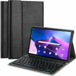 ProElite Detachable Wireless Bluetooth Keyboard flip case Cover for Lenovo Tab M10 FHD Plus 3rd Gen 10.6 inch. Tablet, Black