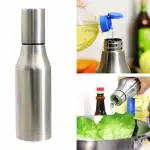 SARTHU Stainless Steel Olive Oil Dispenser Bottle Leakproof Oil Pourer Dispensing Bottles For Kitchen Oil & Vinegar Cruet (1000 ML,PACK OF 1)